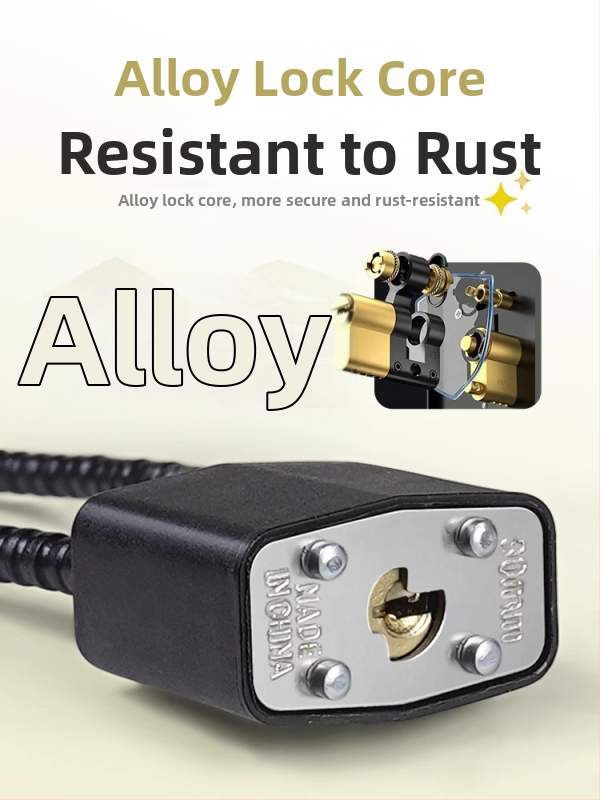 Zámok na predný košík elektrického bicykla so zámkom na prilbu — proti krádeži, Kepu, unisex