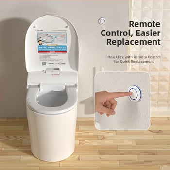 SOSO automatická výmena veka toalety, model SOU-1201, materiál PP doska, diaľkové ovládanie, nastaviteľná vzdialenosť otvorov 120–200 mm, vyhrievanie sedadla