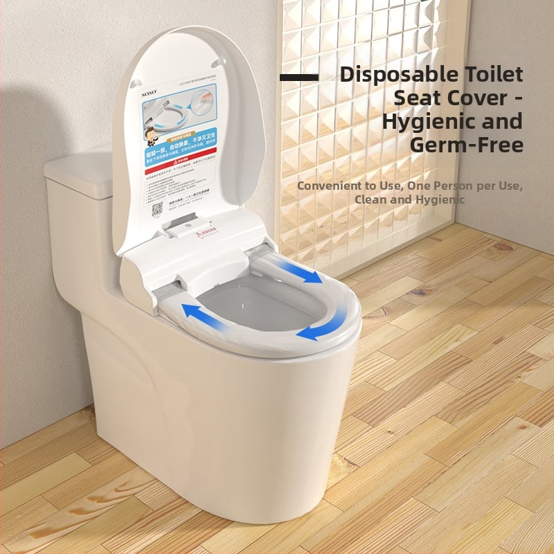 SOSO automatická výmena veka toalety, model SOU-1201, materiál PP doska, diaľkové ovládanie, nastaviteľná vzdialenosť otvorov 120–200 mm, vyhrievanie sedadla