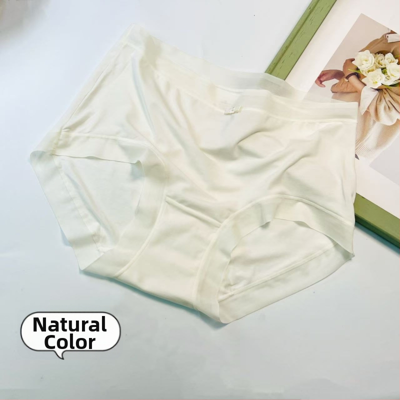 Dámske nohavičky z ultra jemného modalu s hodvábom z moruše; priedušné, antibakteriálne; pletený materiál; stredný pás; podšívka rozkroku 100% bavlna