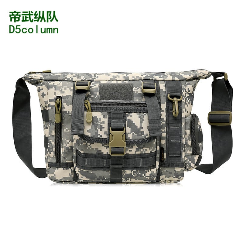 Férfi kamuflázs keresztpántos oldaltáska — Nylon, Digitális kamuflázs, Márka Imperial Column/D5column, Modell 1021