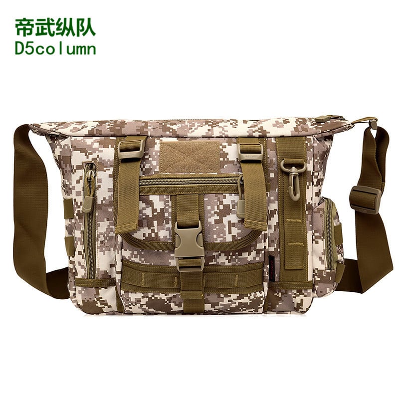 Férfi kamuflázs keresztpántos oldaltáska — Nylon, Digitális kamuflázs, Márka Imperial Column/D5column, Modell 1021