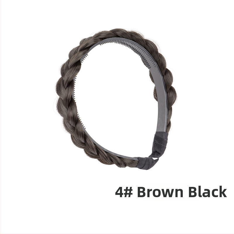 Перука с челка и плитка рибена кост, обод за глава, от високотемпературна жица, за дами, не подлежи на боядисване с горещи методи