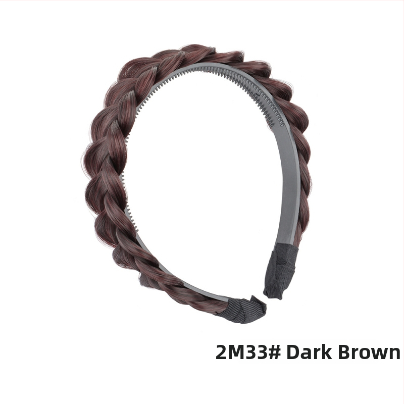 Перука с челка и плитка рибена кост, обод за глава, от високотемпературна жица, за дами, не подлежи на боядисване с горещи методи