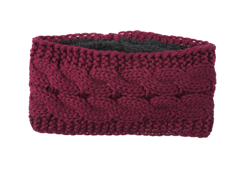Xia Domi Ženska čelenka od tkanine s flis podstavom, model MXFD190 Twist Velvet Hair Band