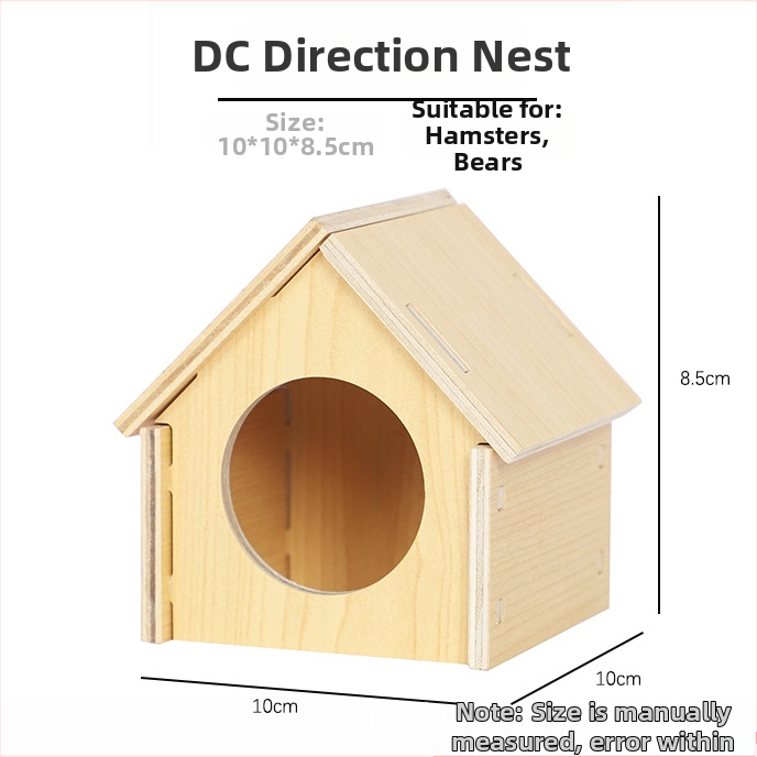 Plus Card Drevený domček pre škrečky s platformou a lezeckým rebríkom