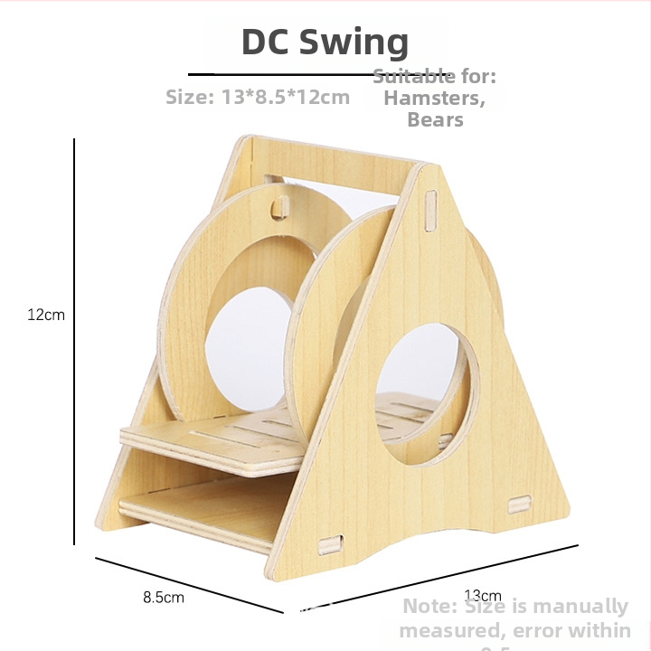 Plus Card Drevený domček pre škrečky s platformou a lezeckým rebríkom