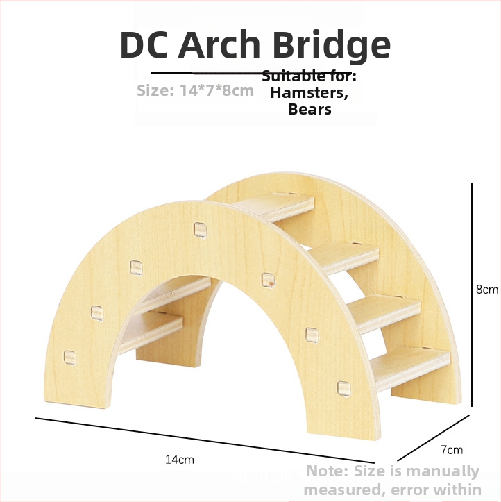 Plus Card Drevený domček pre škrečky s platformou a lezeckým rebríkom