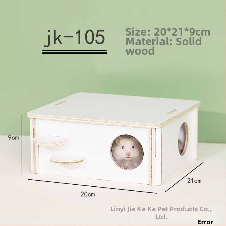 Plus Card Drevený domček pre škrečky s platformou a lezeckým rebríkom