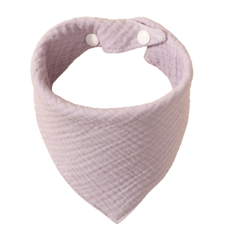 Babero triunghiular din tifon de bumbac 100%, patru straturi, Clasa A, impermeabil, pentru copii 0–6 ani