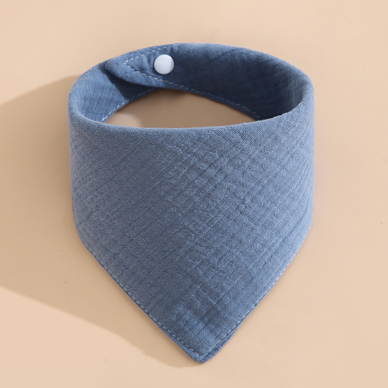 Babero triunghiular din tifon de bumbac 100%, patru straturi, Clasa A, impermeabil, pentru copii 0–6 ani