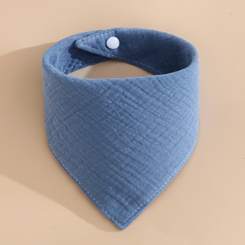 Babero triunghiular din tifon de bumbac 100%, patru straturi, Clasa A, impermeabil, pentru copii 0–6 ani