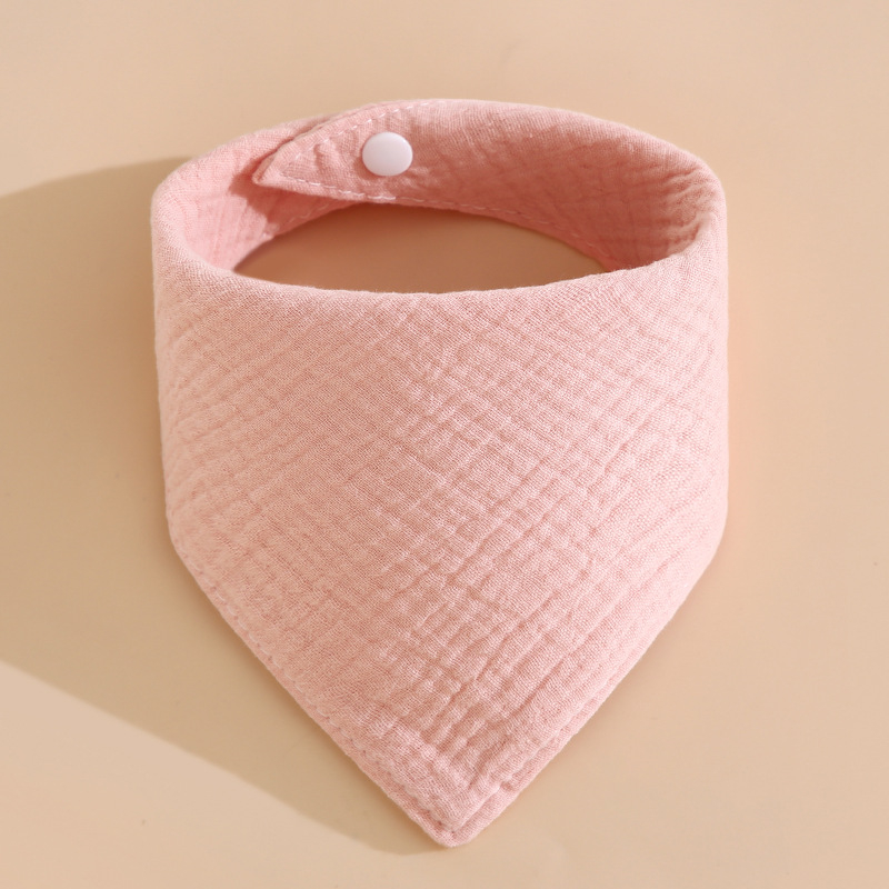 Babero triunghiular din tifon de bumbac 100%, patru straturi, Clasa A, impermeabil, pentru copii 0–6 ani