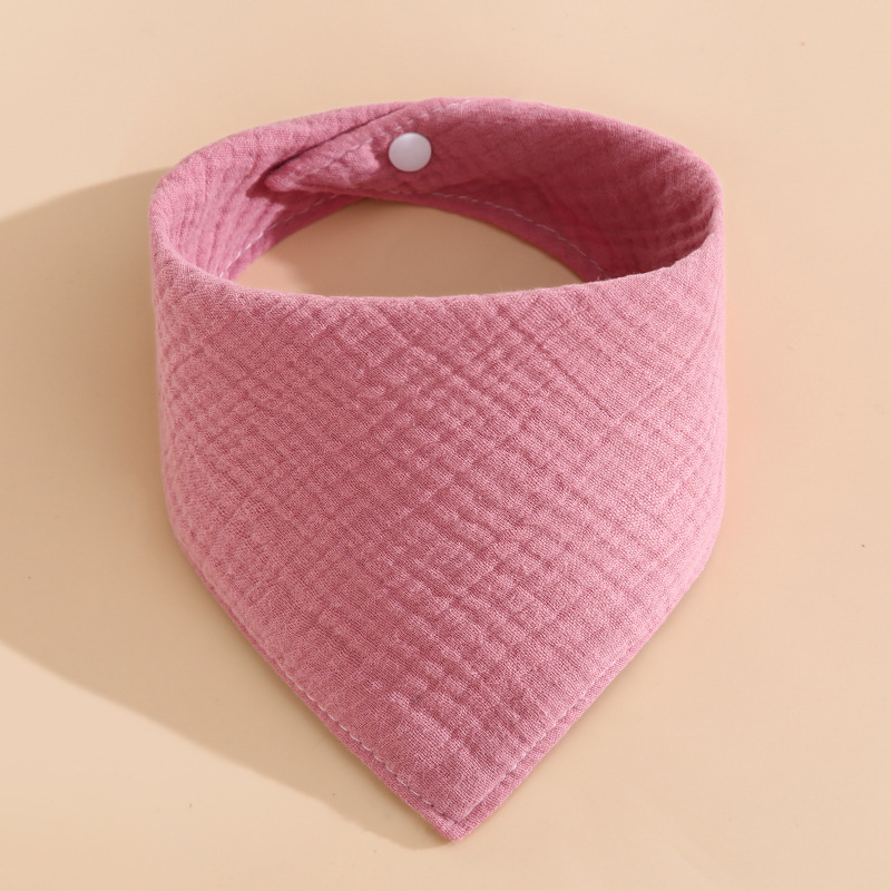 Babero triunghiular din tifon de bumbac 100%, patru straturi, Clasa A, impermeabil, pentru copii 0–6 ani