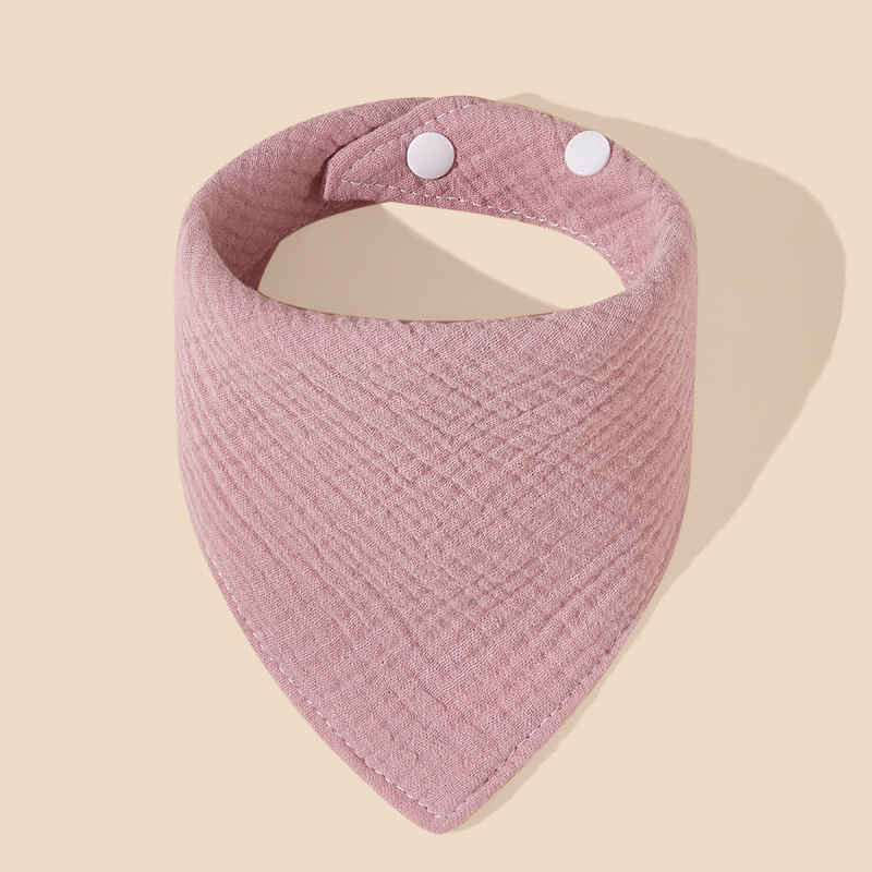 Babero triunghiular din tifon de bumbac 100%, patru straturi, Clasa A, impermeabil, pentru copii 0–6 ani