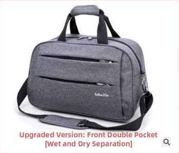 Cestovná taška z Oxfordu, objem 36–55 L, otváranie na zips, teleskopická rukoväť, jedna ramenná popruh, vnútorné vrecká pre notebook a fotoaparát