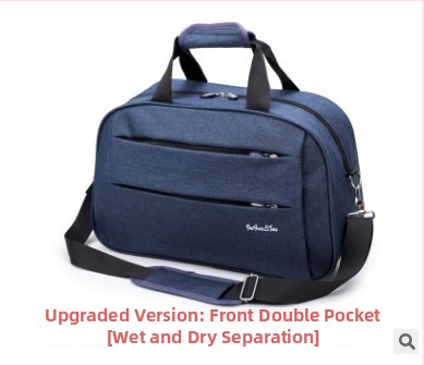 Cestovná taška z Oxfordu, objem 36–55 L, otváranie na zips, teleskopická rukoväť, jedna ramenná popruh, vnútorné vrecká pre notebook a fotoaparát