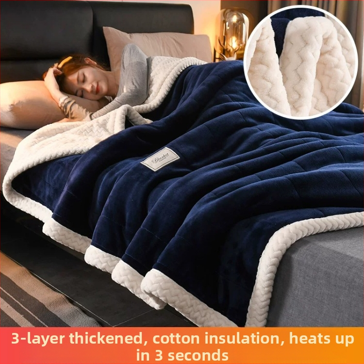 Pătură coral fleece din poliester, unicolor, 300–500 g, pentru toate sezoanele (Poliester • 300–500 g • Unicolor • Pentru toate sezoanele)