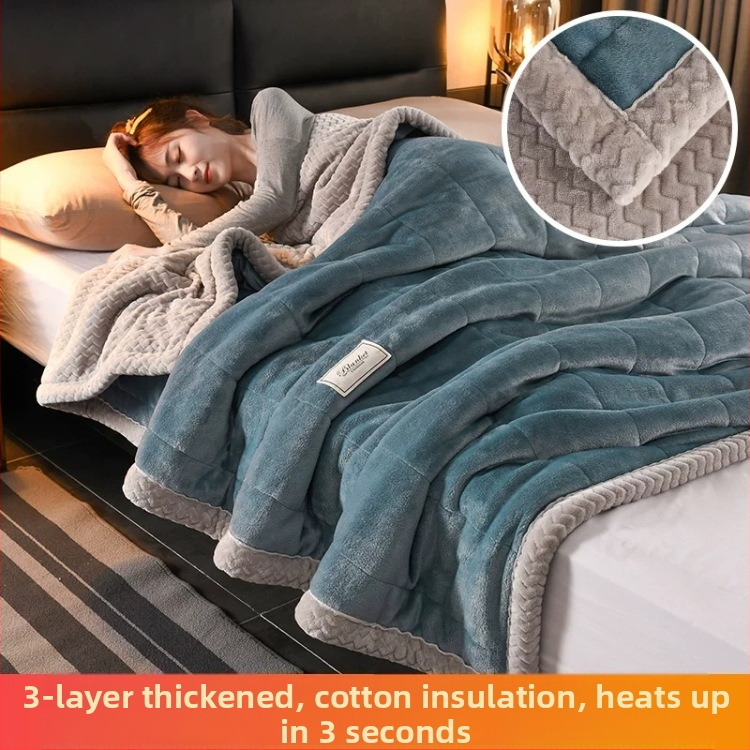 Pătură coral fleece din poliester, unicolor, 300–500 g, pentru toate sezoanele (Poliester • 300–500 g • Unicolor • Pentru toate sezoanele)