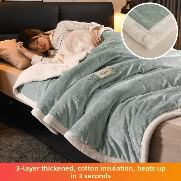 Pătură coral fleece din poliester, unicolor, 300–500 g, pentru toate sezoanele (Poliester • 300–500 g • Unicolor • Pentru toate sezoanele)