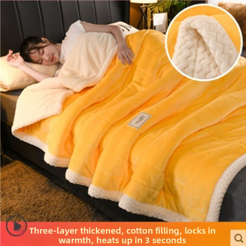 Pătură coral fleece din poliester, unicolor, 300–500 g, pentru toate sezoanele (Poliester • 300–500 g • Unicolor • Pentru toate sezoanele)