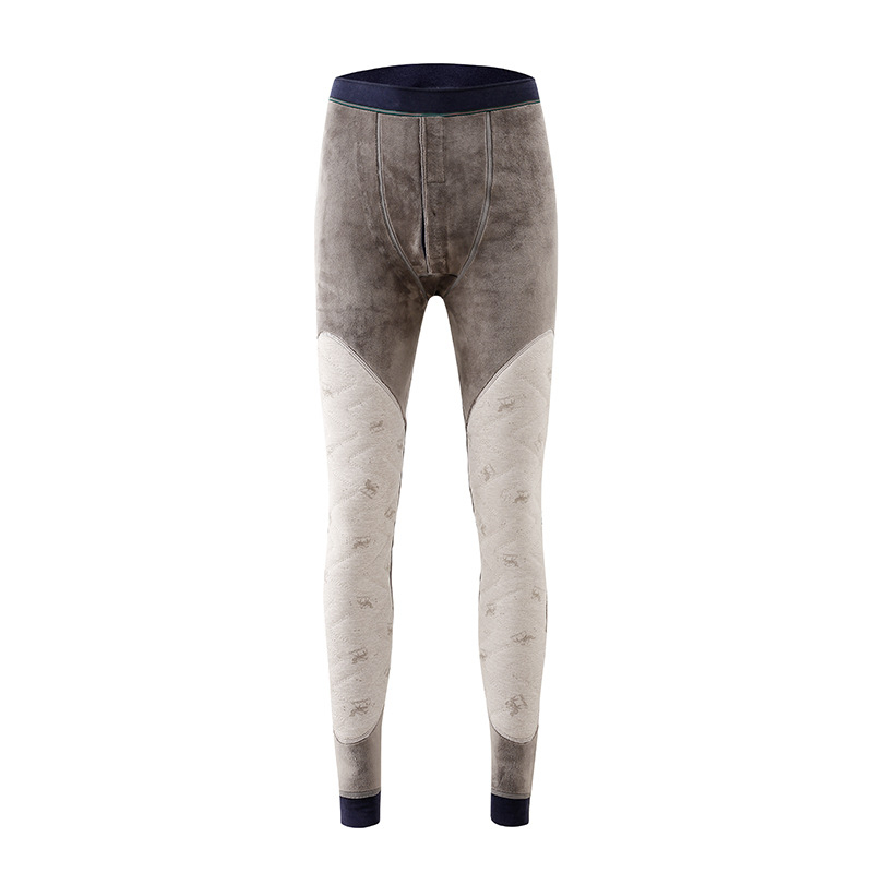 Pantaloni termici de iarnă pentru bărbați, trei straturi, căptușiți cu fleece, fără cusături, extra groși 501–600 g/m²