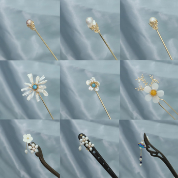 Accesorii pentru păr - agrafă cu perle, stil geometric simplu (Material: Perle; Stil: Simplu; Stilizare: Geometric; Ambalaj: Ambalaj independent)