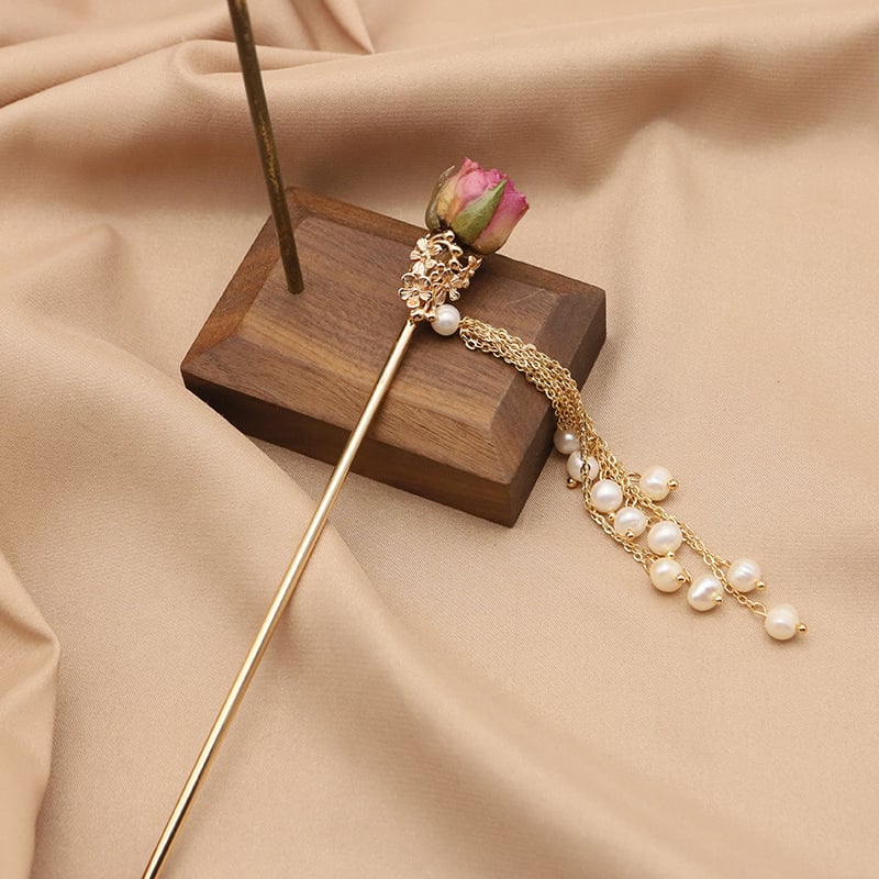 Accesorii pentru păr - agrafă cu perle, stil geometric simplu (Material: Perle; Stil: Simplu; Stilizare: Geometric; Ambalaj: Ambalaj independent)