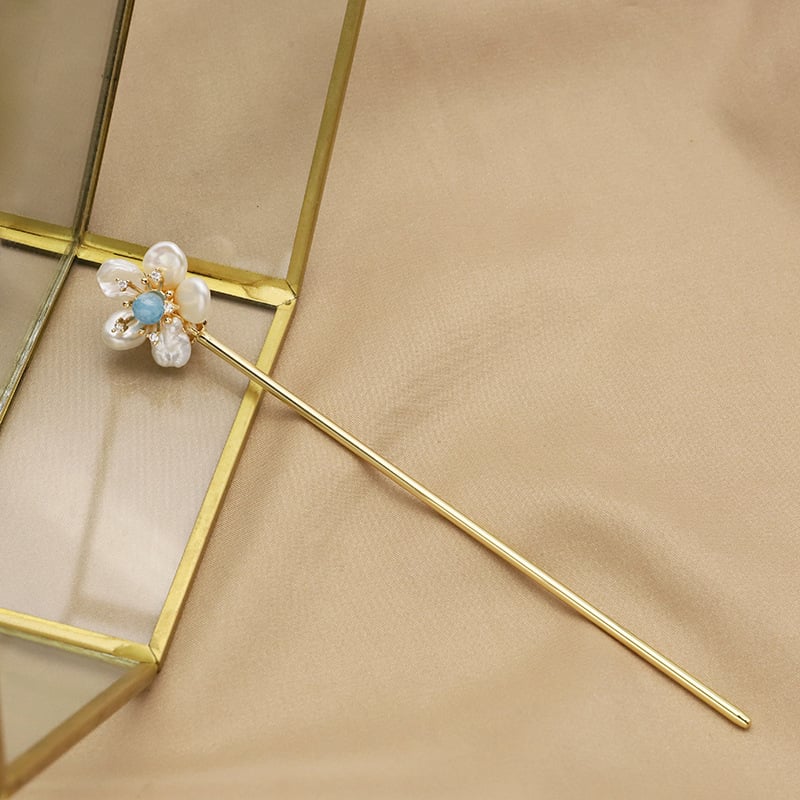 Accesorii pentru păr - agrafă cu perle, stil geometric simplu (Material: Perle; Stil: Simplu; Stilizare: Geometric; Ambalaj: Ambalaj independent)