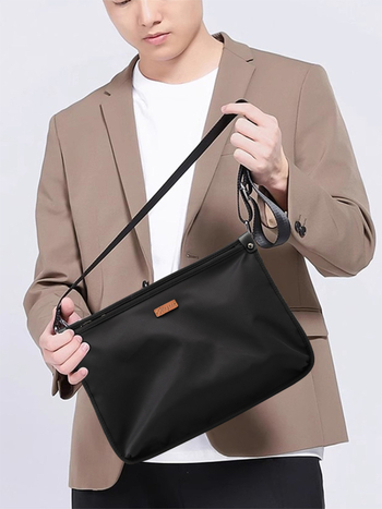 Ανδρική τσάντα ώμου από νάιλον 608, casual στυλ, 2024 Χειμώνας, κατάλληλη για ταξίδια αναψυχής