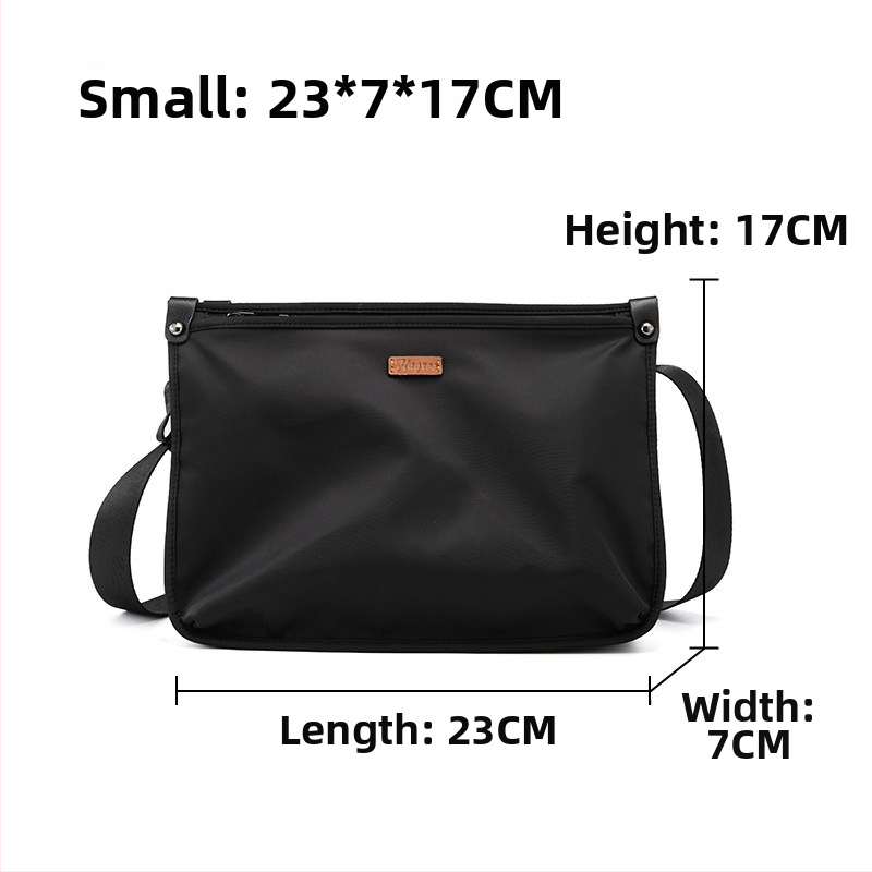 Ανδρική τσάντα ώμου από νάιλον 608, casual στυλ, 2024 Χειμώνας, κατάλληλη για ταξίδια αναψυχής