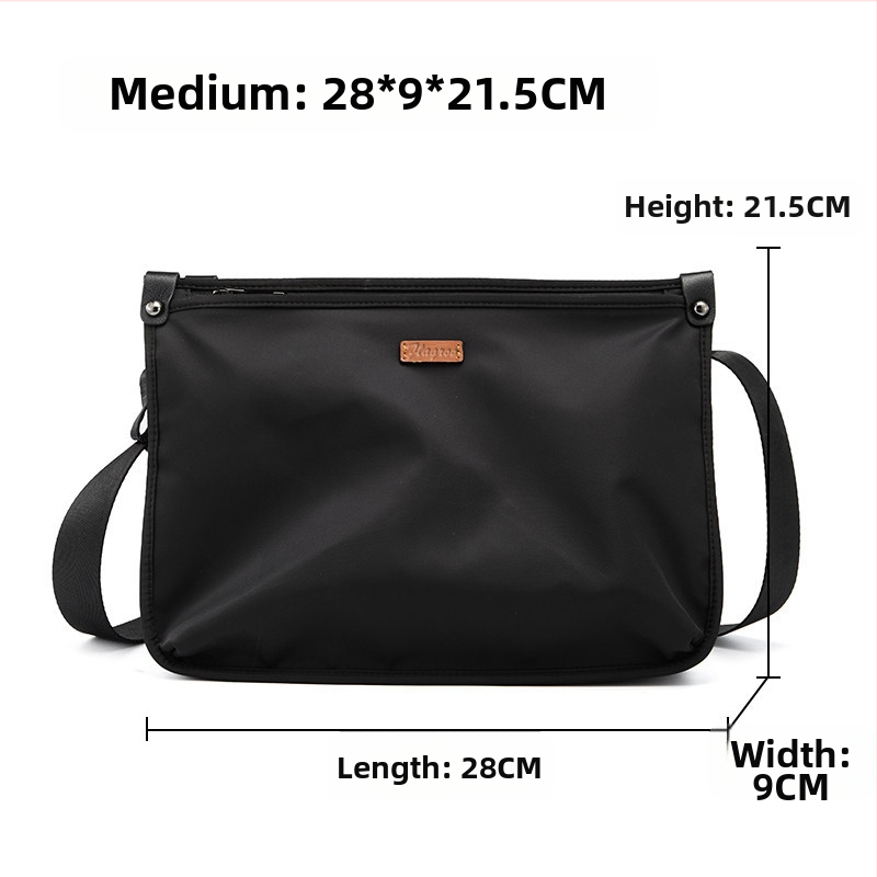 Ανδρική τσάντα ώμου από νάιλον 608, casual στυλ, 2024 Χειμώνας, κατάλληλη για ταξίδια αναψυχής