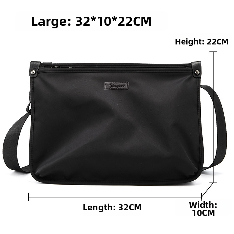 Ανδρική τσάντα ώμου από νάιλον 608, casual στυλ, 2024 Χειμώνας, κατάλληλη για ταξίδια αναψυχής