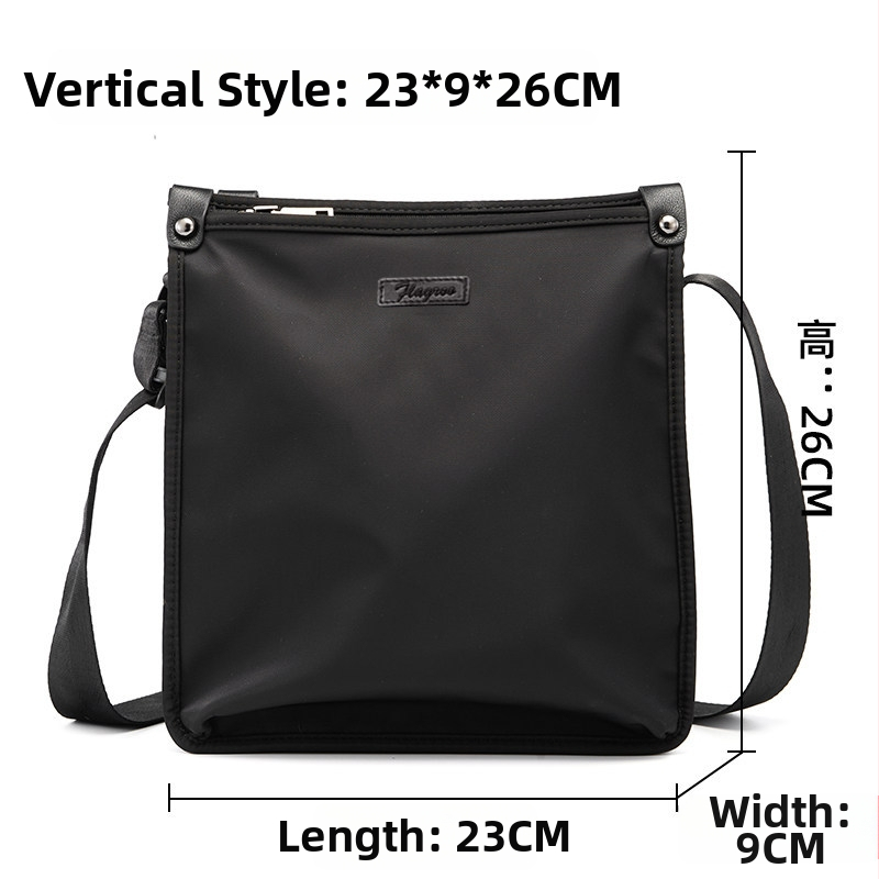 Ανδρική τσάντα ώμου από νάιλον 608, casual στυλ, 2024 Χειμώνας, κατάλληλη για ταξίδια αναψυχής