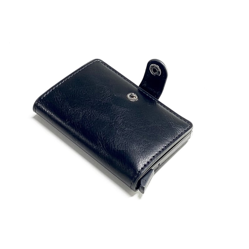 Ultra vékony PU bőrtok kártyákhoz RFID-blokkolással, lopás elleni védelemmel és könnyű mindennapi használatra.