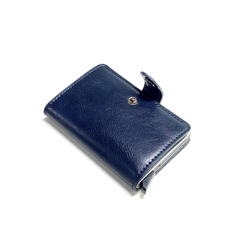 Ultra vékony PU bőrtok kártyákhoz RFID-blokkolással, lopás elleni védelemmel és könnyű mindennapi használatra.