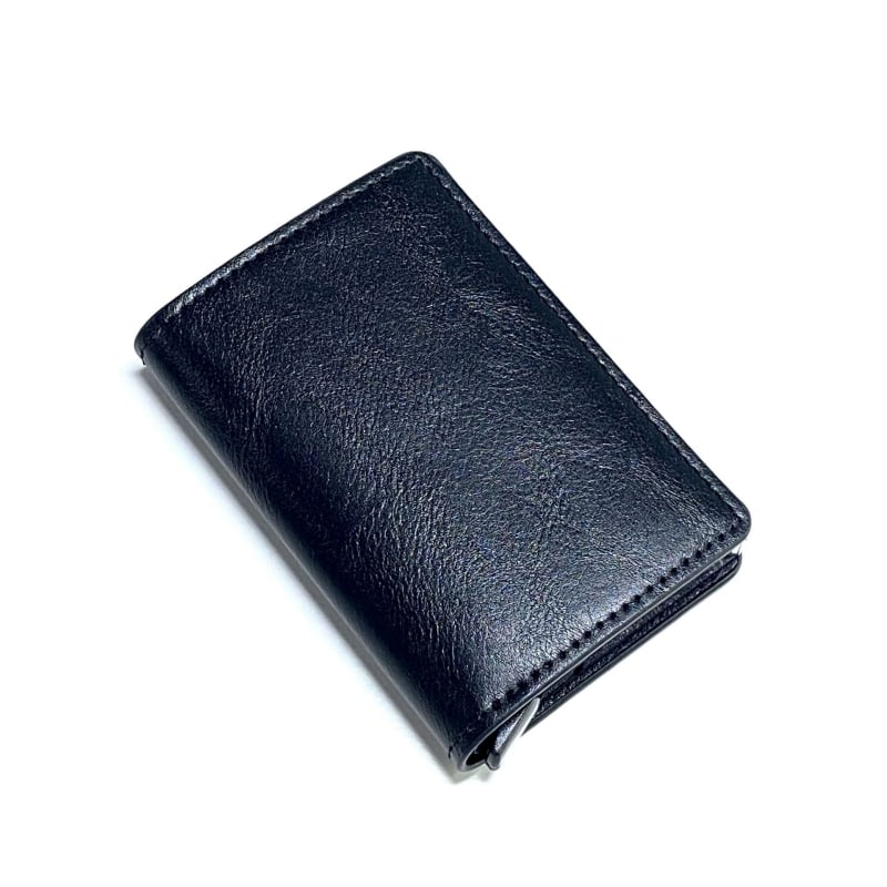 Ultra vékony PU bőrtok kártyákhoz RFID-blokkolással, lopás elleni védelemmel és könnyű mindennapi használatra.