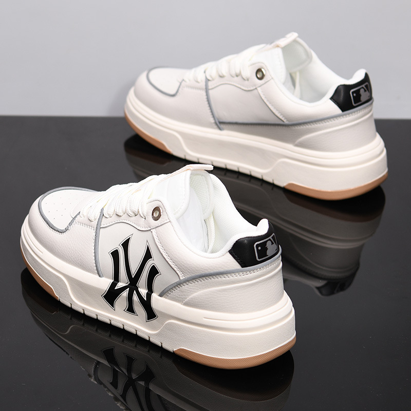 Ανδρικά αθλητικά με φαρδιά σόλα, επάνω μέρος από microfiber, PU σόλα, ύψος μέτριο 3-7 εκ, κορδόνια