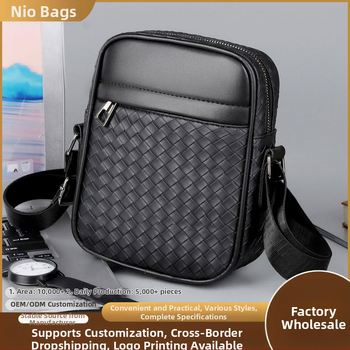 Ανδρική τσάντα ώμου από PU με επένδυση πολυεστέρα, Άνοιξη 2025, αναπνεύσιμη, κατάλληλη για επιχειρηματικά ταξίδια