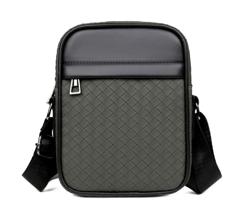 Ανδρική τσάντα ώμου από PU με επένδυση πολυεστέρα, Άνοιξη 2025, αναπνεύσιμη, κατάλληλη για επιχειρηματικά ταξίδια