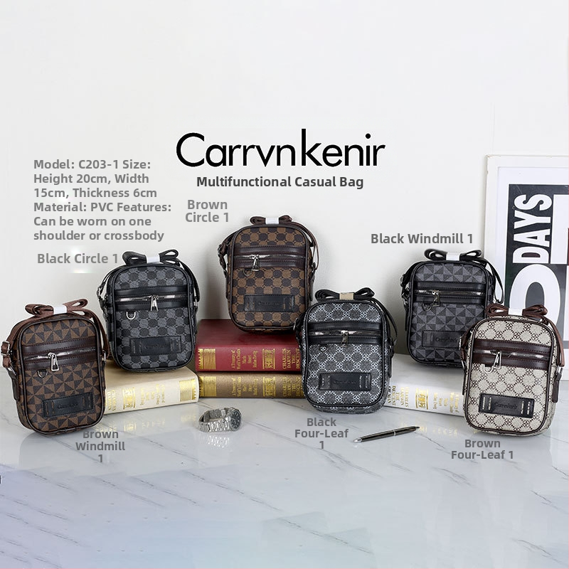 Ανδρική τσάντα ώμου από PU με επένδυση πολυεστέρα, Άνοιξη 2025, αναπνεύσιμη, κατάλληλη για επιχειρηματικά ταξίδια