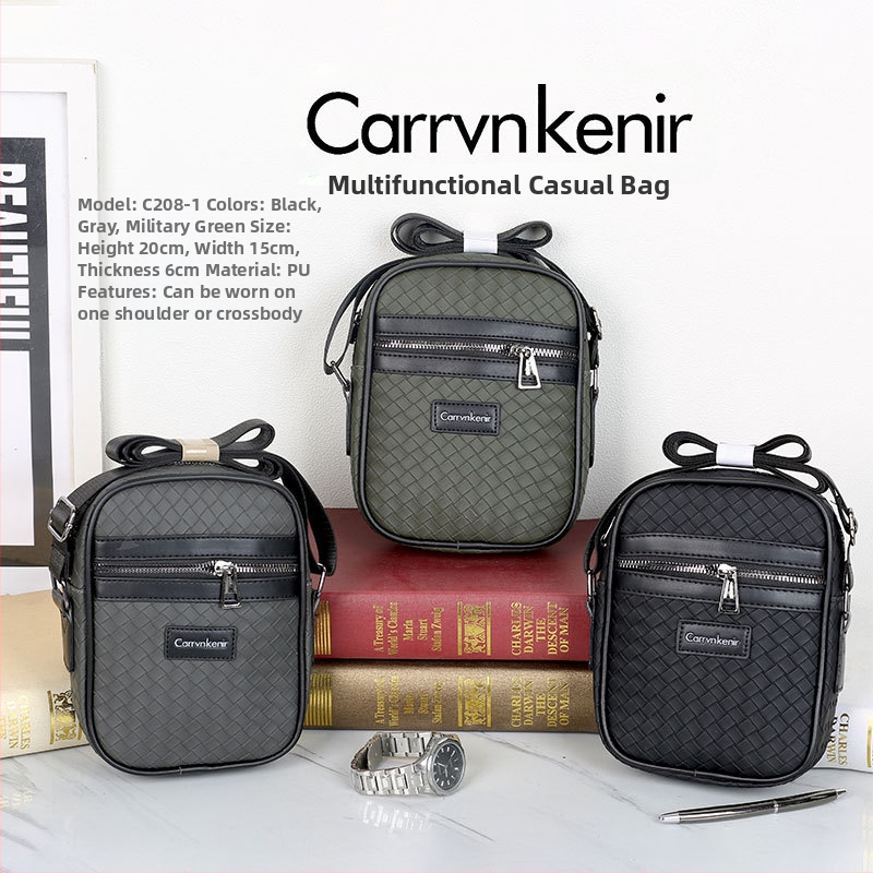 Ανδρική τσάντα ώμου από PU με επένδυση πολυεστέρα, Άνοιξη 2025, αναπνεύσιμη, κατάλληλη για επιχειρηματικά ταξίδια