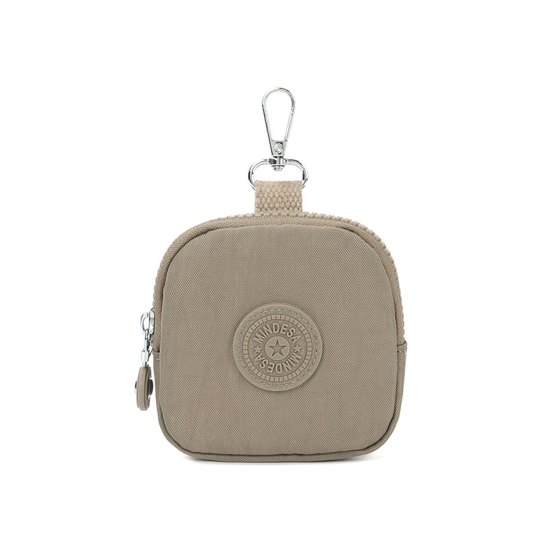 Novčanik za novčiće s mini torbicom za ključeve i slušalice - najlon, vodootporan, unisex, gradski stil