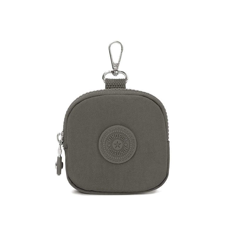 Novčanik za novčiće s mini torbicom za ključeve i slušalice - najlon, vodootporan, unisex, gradski stil