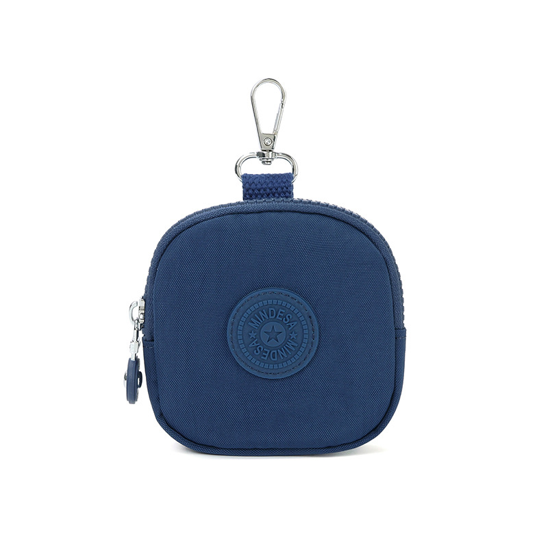 Novčanik za novčiće s mini torbicom za ključeve i slušalice - najlon, vodootporan, unisex, gradski stil