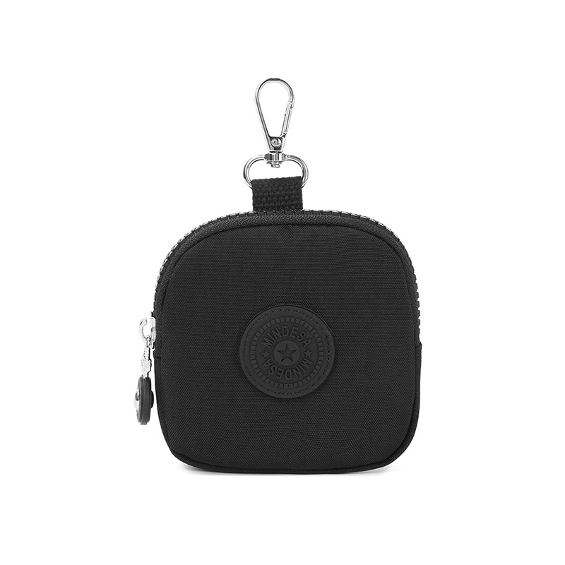 Novčanik za novčiće s mini torbicom za ključeve i slušalice - najlon, vodootporan, unisex, gradski stil