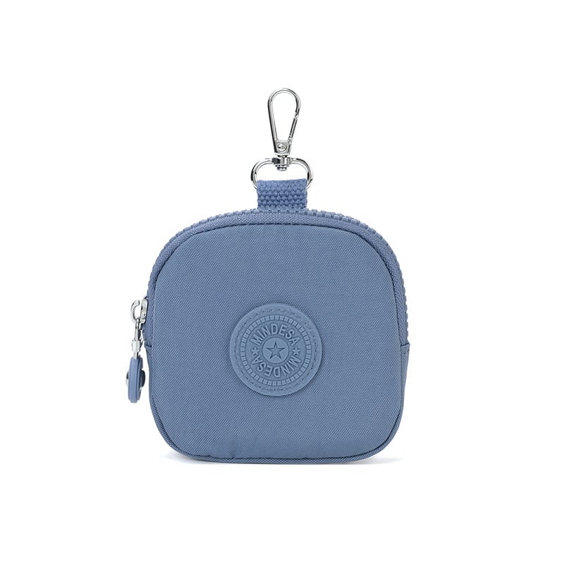 Novčanik za novčiće s mini torbicom za ključeve i slušalice - najlon, vodootporan, unisex, gradski stil