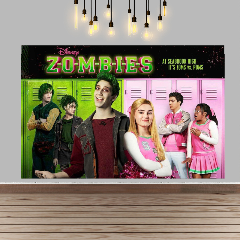 Pozadinski plat s temom zombija – Sveučilište, za snimanje scena, vinyl, težina 150 g