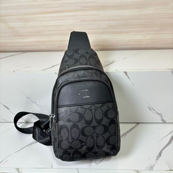 Ανδρική τσάντα στήθους PU, επένδυση πολυεστέρας, street style, Καλοκαίρι 2025, καθημερινή χρήση