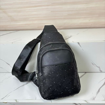 Ανδρική τσάντα στήθους PU, επένδυση πολυεστέρας, street style, Καλοκαίρι 2025, καθημερινή χρήση